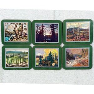 Vintage Jason Coasters Scenic Painting Art Gallery of Ontario Set 6 Box
